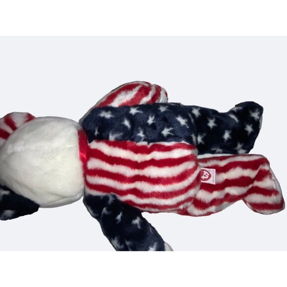 Ty Original 14" Beanie Buddy Baby "Spangle" Red White Blue Stars Retired - Picture 7 of 9